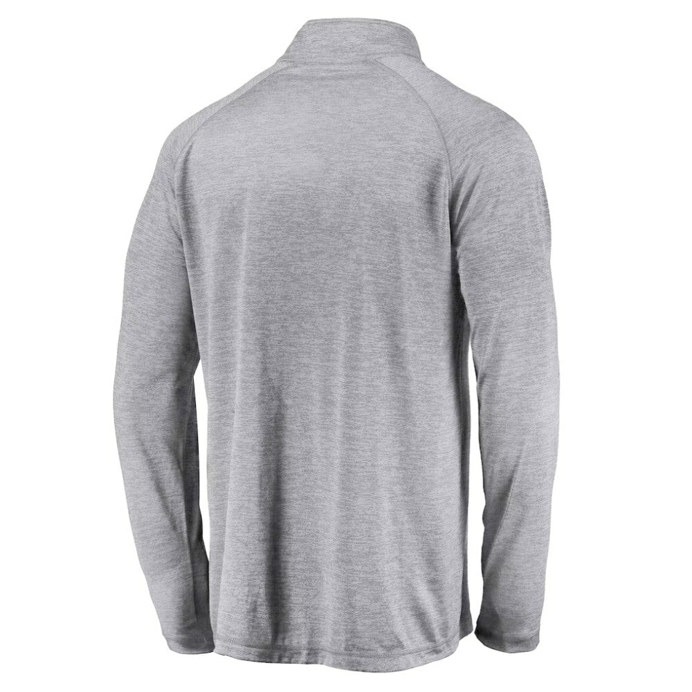 Heather Gray San Francisco Giants Profile Big & Tall Raglan Quarter-Zip Top