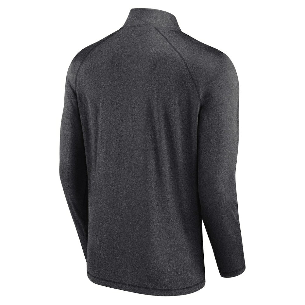 Black Chicago White Sox Profile Big & Tall Raglan Quarter-Zip Top