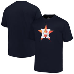 Navy Houston Astros Profile Big & Tall Primary Logo T-Shirt