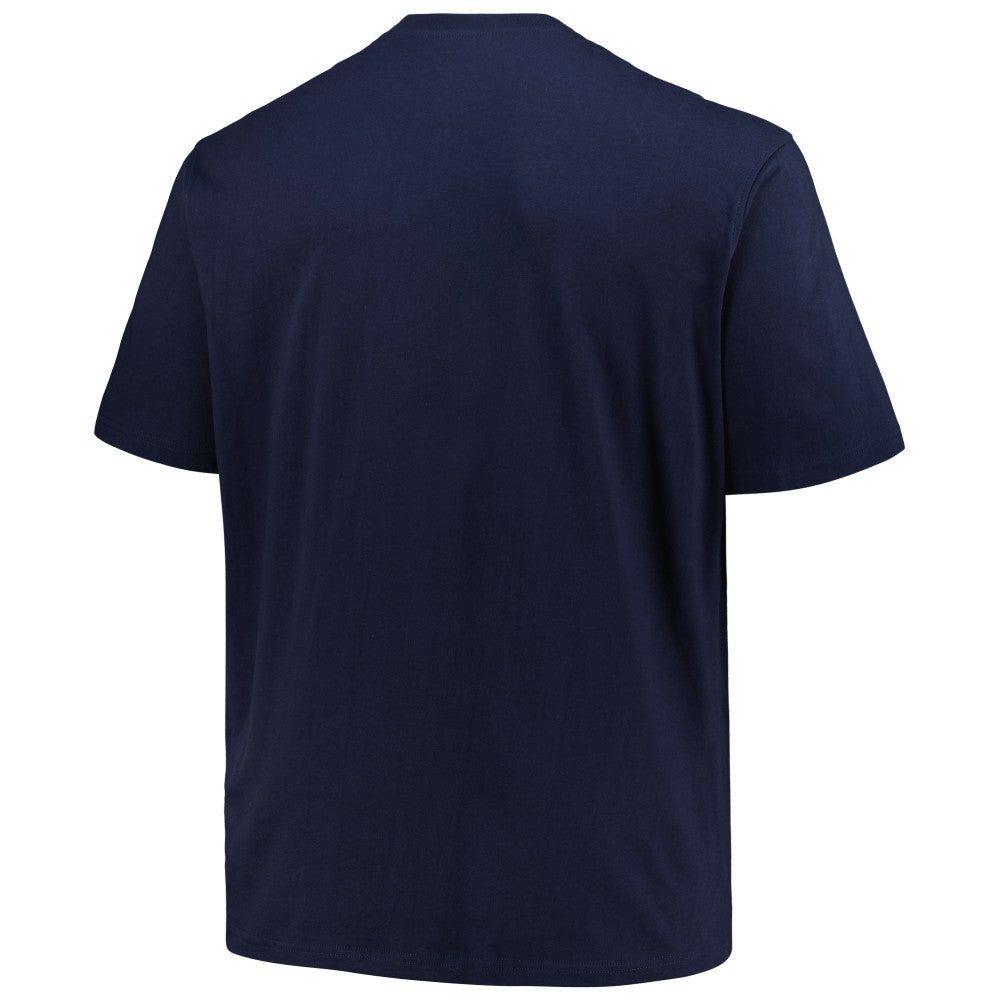 Navy Milwaukee Brewers Profile Big & Tall Primary Logo T-Shirt