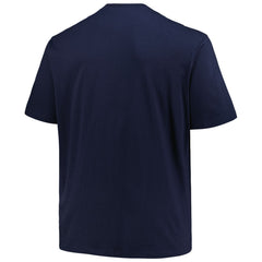 Navy Milwaukee Brewers Profile Big & Tall Primary Logo T-Shirt