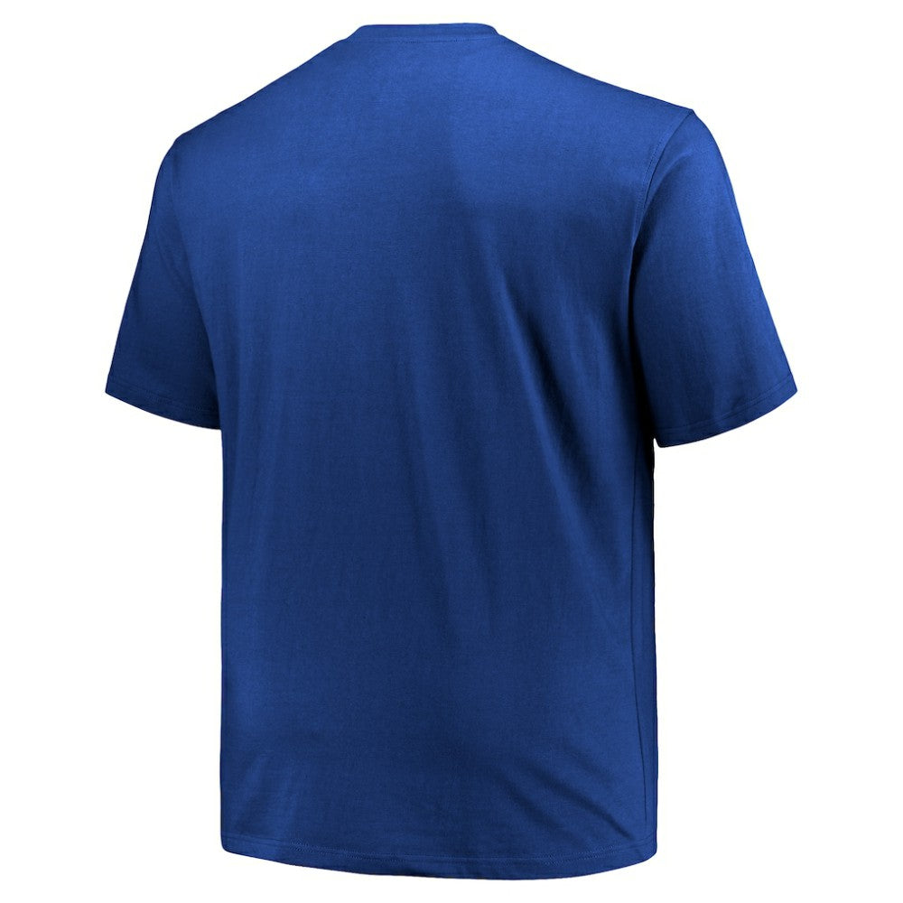 Royal Chicago Cubs Profile Big & Tall Primary Logo T-Shirt