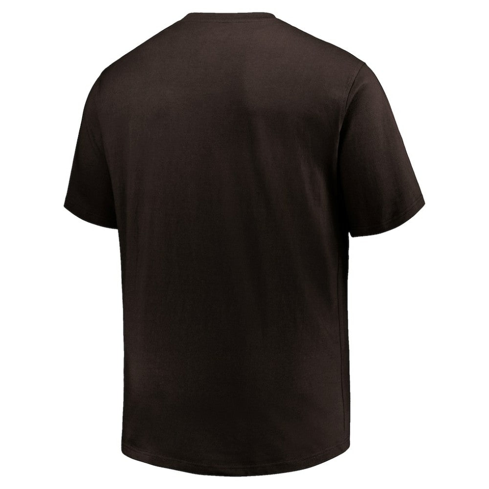 Brown San Diego Padres Profile Big & Tall Primary Logo T-Shirt