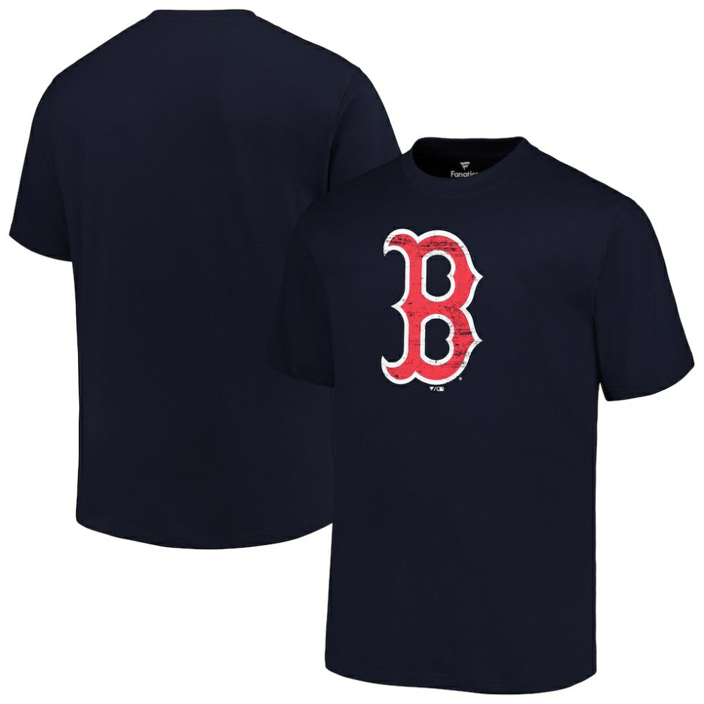 Navy Boston Red Sox Profile Big & Tall Primary Logo T-Shirt