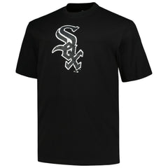 Black Chicago White Sox Profile Big & Tall Primary Logo T-Shirt