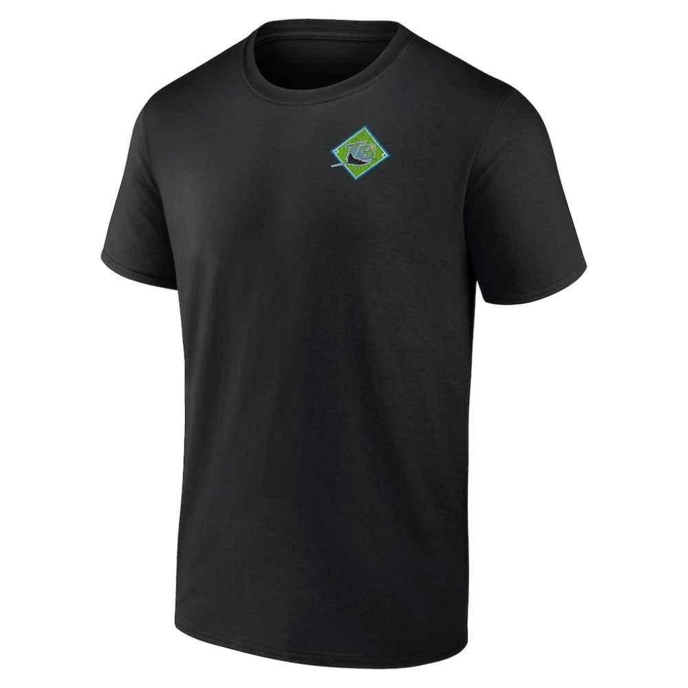 Black Tampa Bay Rays Profile Big & Tall Field Play T-Shirt
