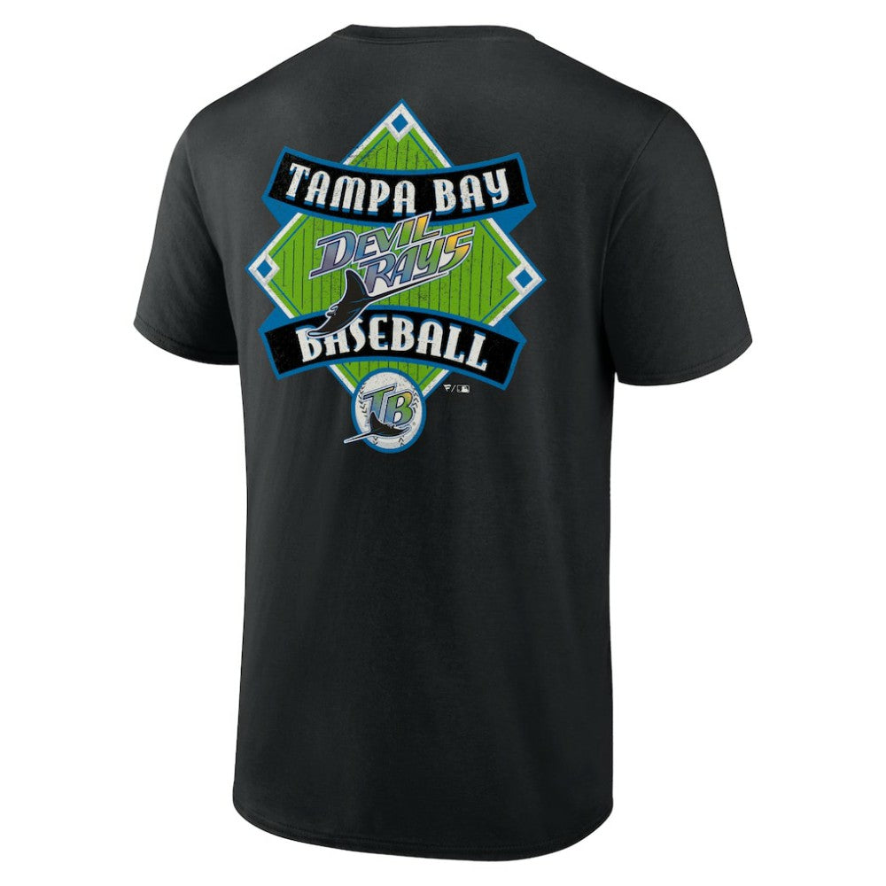 Black Tampa Bay Rays Profile Big & Tall Field Play T-Shirt