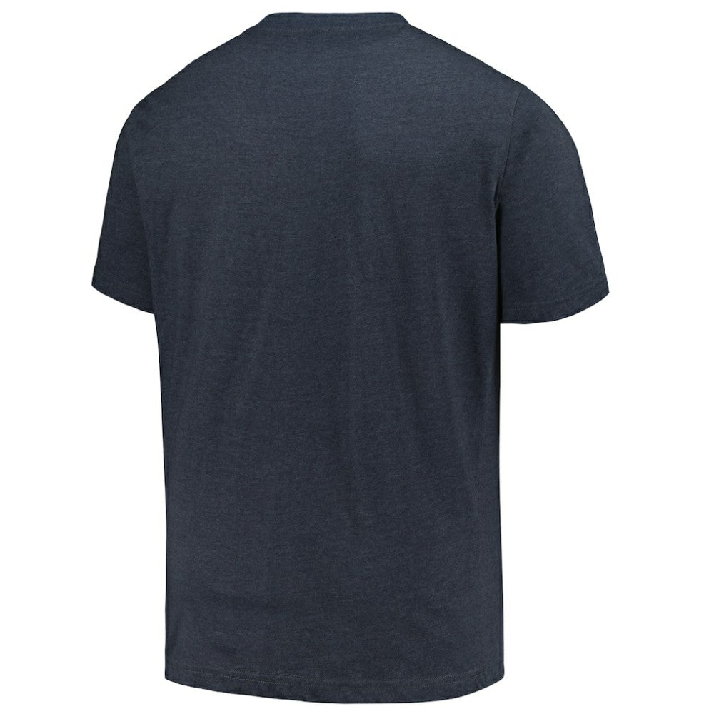 Heather Navy Seattle Mariners Profile Big & Tall Weathered Logo T-Shirt