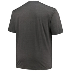 Heather Black Pittsburgh Pirates Profile Big & Tall Weathered Logo T-Shirt