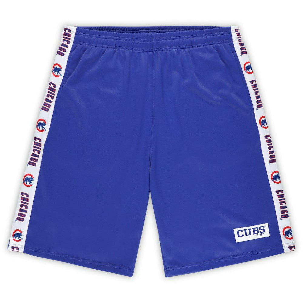 Royal Chicago Cubs Profile Big & Tall Fleece Shorts