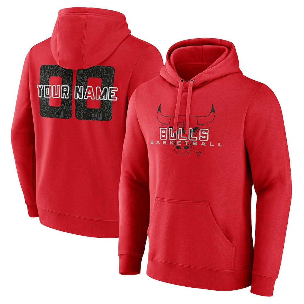 Chicago Bulls Stellar Personalized Name & Number Pullover Hoodie