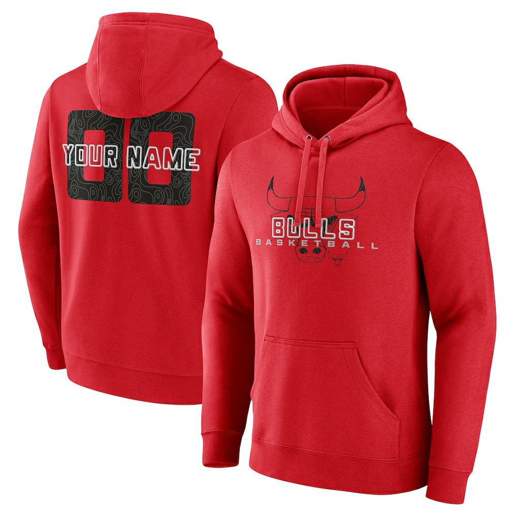 Chicago Bulls Stellar Personalized Name & Number Pullover Hoodie