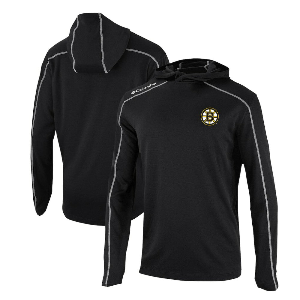 NHL Boston Bruins Columbia Omni-Wick Shotgun Long Sleeve Hoodie T-Shirt