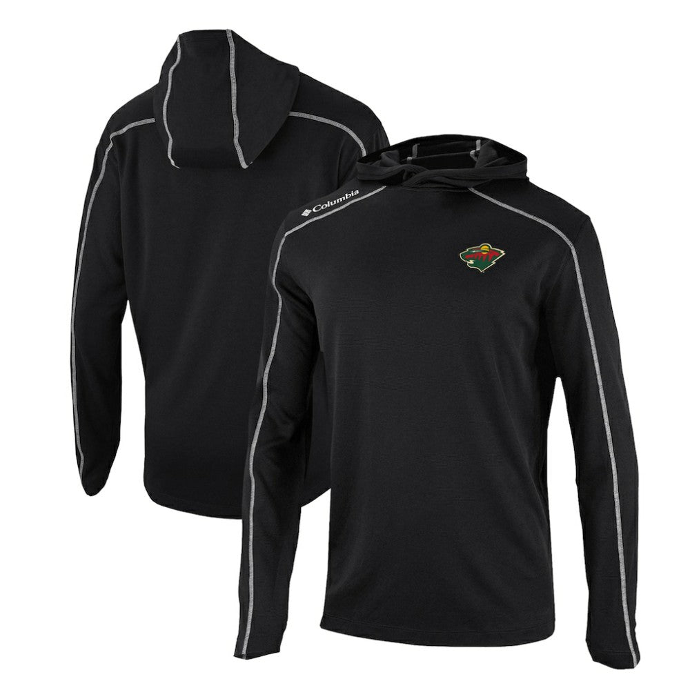NHL Minnesota Wild Columbia Omni-Wick Shotgun Long Sleeve Hoodie T-Shirt