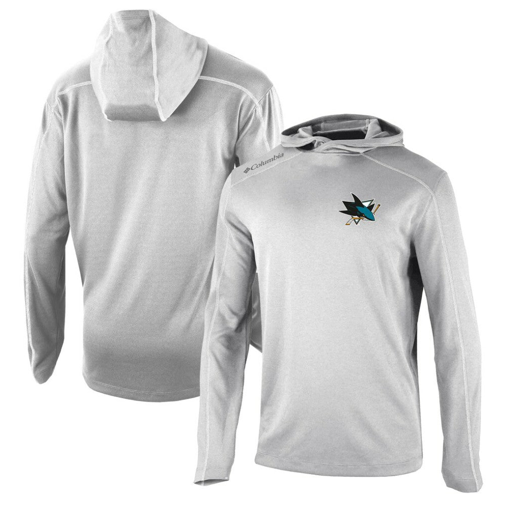 NHL San Jose Sharks Columbia Omni-Wick Shotgun Long Sleeve Hoodie T-Shirt
