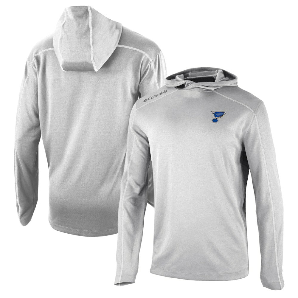 NHL St. Louis Blues Columbia Omni-Wick Shotgun Long Sleeve Hoodie T-Shirt