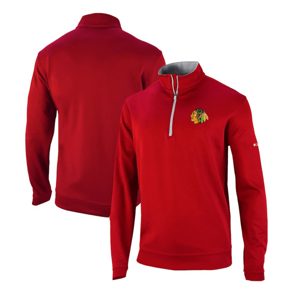 NHL Chicago Blackhawks Columbia Omni-Wick Wickhams Hills Half-Zip Pullover Top