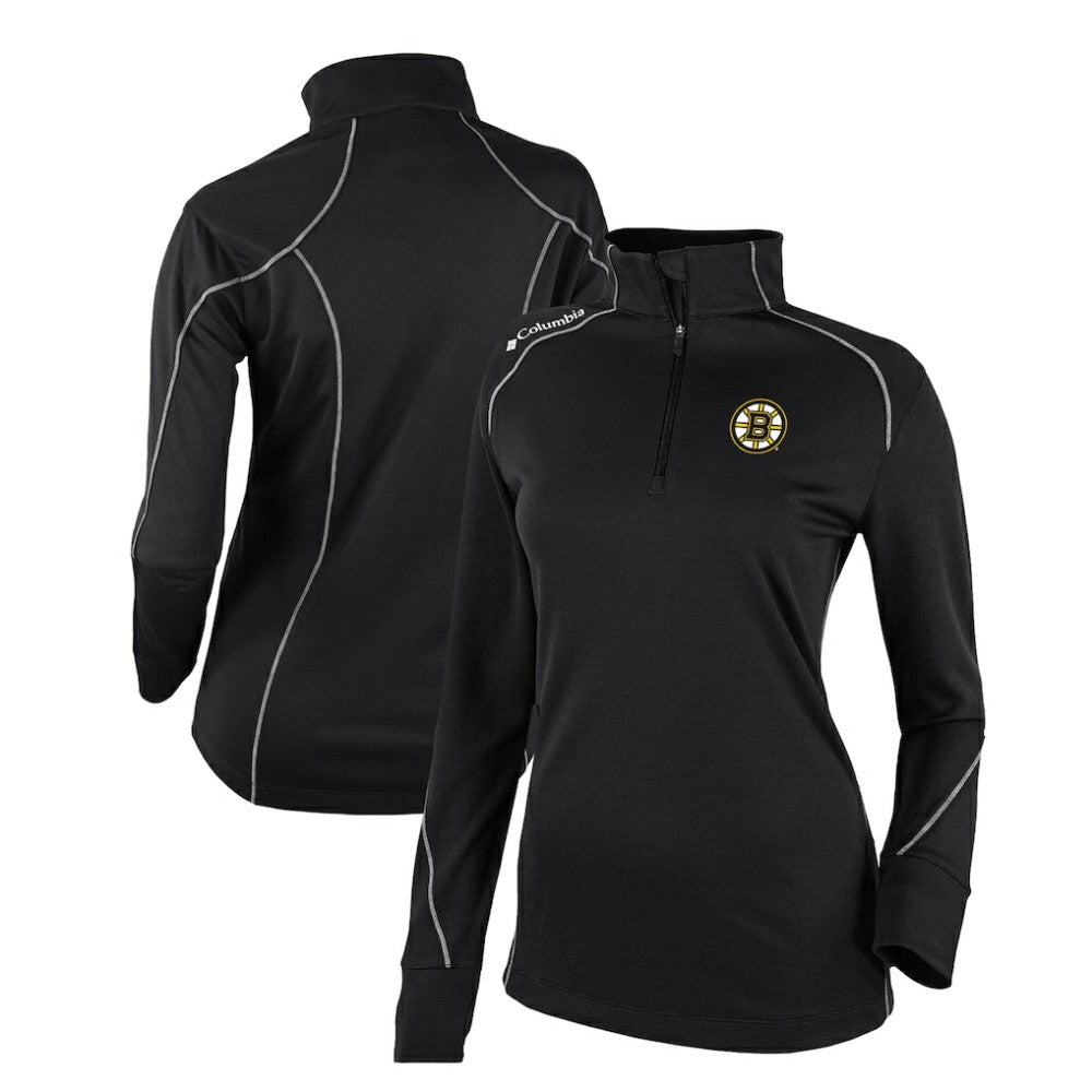 NHL Boston Bruins Columbia Women's Omni-Wick Shotgun 2.0 Quarter-Zip Pullover Top