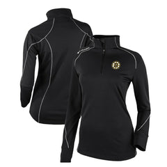 NHL Boston Bruins Columbia Women's Omni-Wick Shotgun 2.0 Quarter-Zip Pullover Top