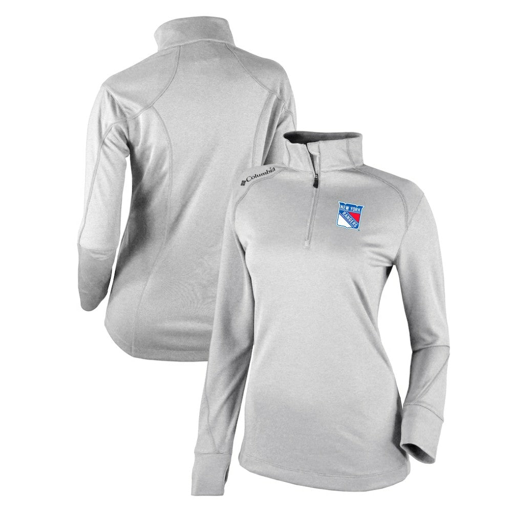 NHL New York Rangers Columbia Women's Omni-Wick Shotgun 2.0 Quarter-Zip Pullover Top