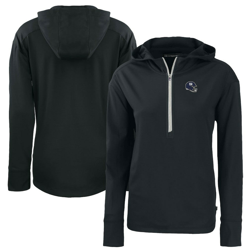 Cutter & Buck Women's Helmet Daybreak Eco Recycled Half-Zip Hoodie - New York Giants Hoodies