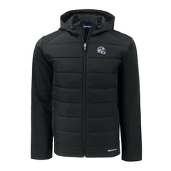 Cutter & Buck Helmet Evoke Hybrid Eco Softshell Recycled Full-Zip Hoodie Jacket - Buffalo Bills Hoodies