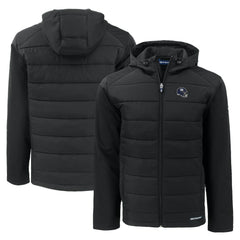 Cutter & Buck Helmet Evoke Hybrid Eco Softshell Recycled Full-Zip Hoodie Jacket - New York Giants Hoodies