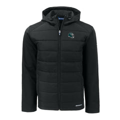 Cutter & Buck Helmet Evoke Hybrid Eco Softshell Recycled Full-Zip Hoodie Jacket - Philadelphia Eagles Hoodies