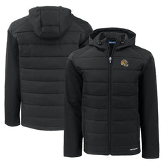 Cutter & Buck Helmet Evoke Hybrid Eco Softshell Recycled Full-Zip Hoodie Jacket - San Francisco 49ers Hoodies