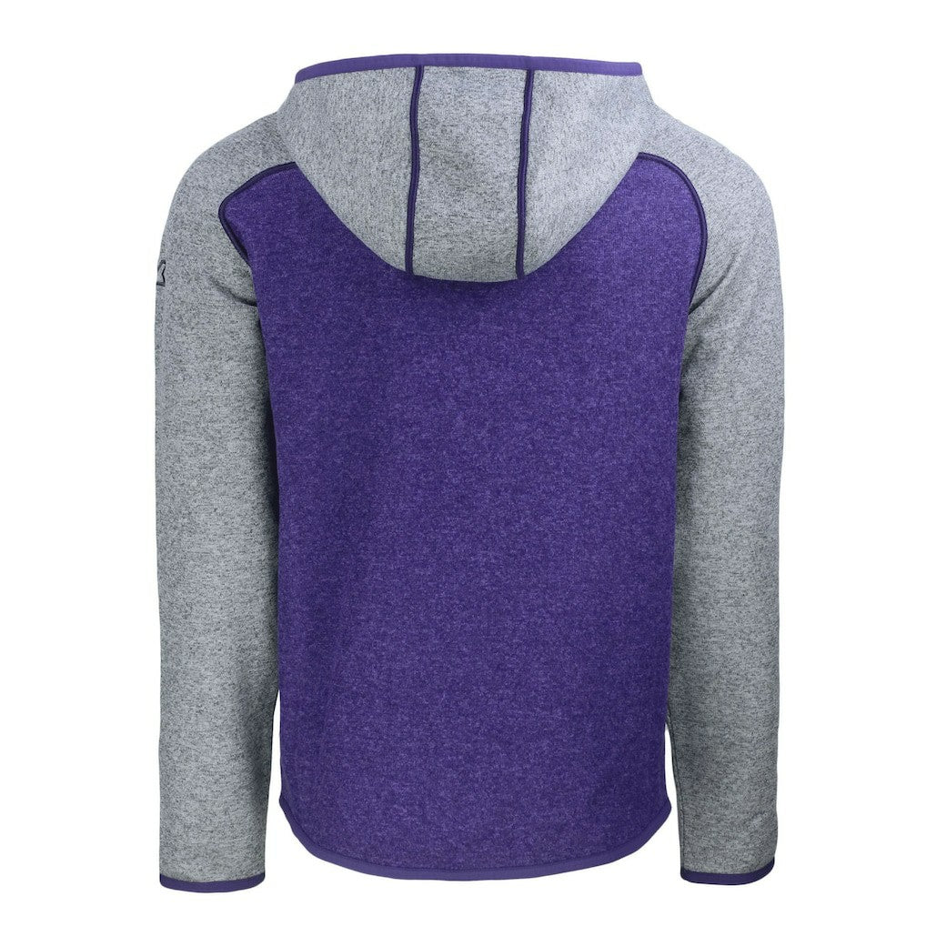 Cutter & Buck Helmet Mainsail Sweater-Knit Full-Zip Hoodie - Baltimore Ravens Hoodies