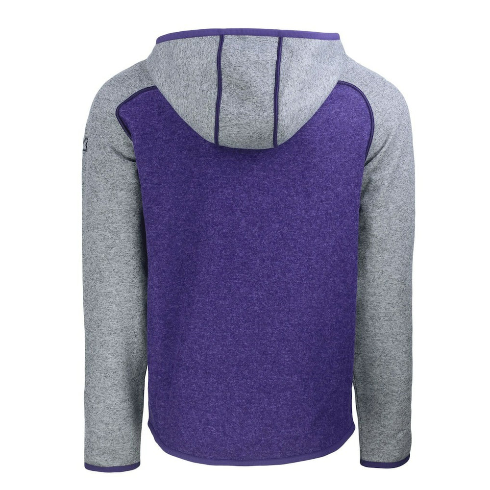 Cutter & Buck Helmet Mainsail Sweater-Knit Full-Zip Hoodie - Baltimore Ravens Hoodies