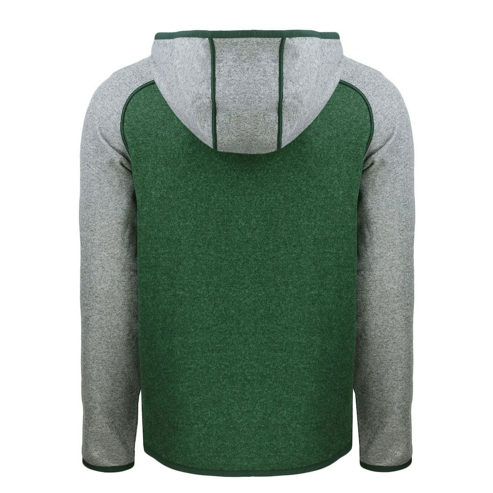 Cutter & Buck Helmet Mainsail Sweater-Knit Full-Zip Hoodie - Green Bay Packers Hoodies