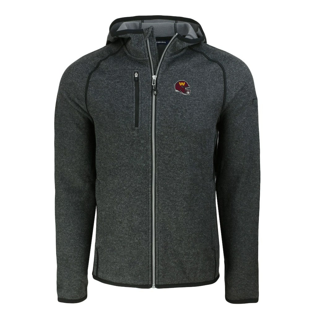 Cutter & Buck Helmet Mainsail Sweater-Knit Full-Zip Hoodie - Washington Commanders Hoodies
