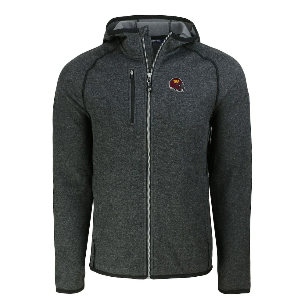Cutter & Buck Helmet Mainsail Sweater-Knit Full-Zip Hoodie - Washington Commanders Hoodies