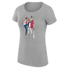 Heather Gray Boston Red Sox G-III 4Her by Carl Banks Women's Super-Slim Fit Lightweight Baseball Girls T-Shirt
