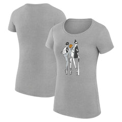 Heather Gray Chicago White Sox G-III 4Her by Carl Banks Women's Super-Slim Fit Lightweight Baseball Girls T-Shirt