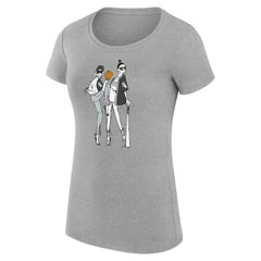 Heather Gray Chicago White Sox G-III 4Her by Carl Banks Women's Super-Slim Fit Lightweight Baseball Girls T-Shirt