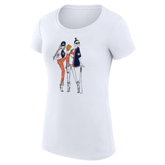 White Houston Astros G-III 4Her by Carl Banks Women's Super-Slim Fit Lightweight Baseball Girls T-Shirt