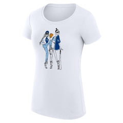 White Kansas City Royals G-III 4Her by Carl Banks Women's Super-Slim Fit Lightweight Baseball Girls T-Shirt