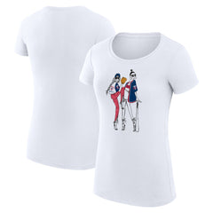 White Minnesota Twins G-III 4Her by Carl Banks Women's Super-Slim Fit Lightweight Baseball Girls T-Shirt