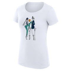 White Seattle Mariners G-III 4Her by Carl Banks Women's Super-Slim Fit Lightweight Baseball Girls T-Shirt