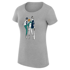 Heather Gray Seattle Mariners G-III 4Her by Carl Banks Women's Super-Slim Fit Lightweight Baseball Girls T-Shirt