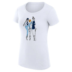 White Tampa Bay Rays G-III 4Her by Carl Banks Women's Super-Slim Fit Lightweight Baseball Girls T-Shirt