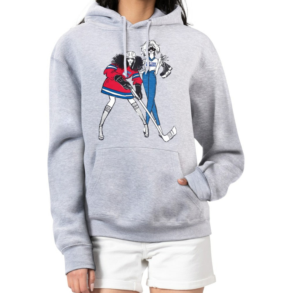 NHL New York Rangers G-III 4Her by Carl Banks Women's Hockey Girls Fleece Pullover Hoodie