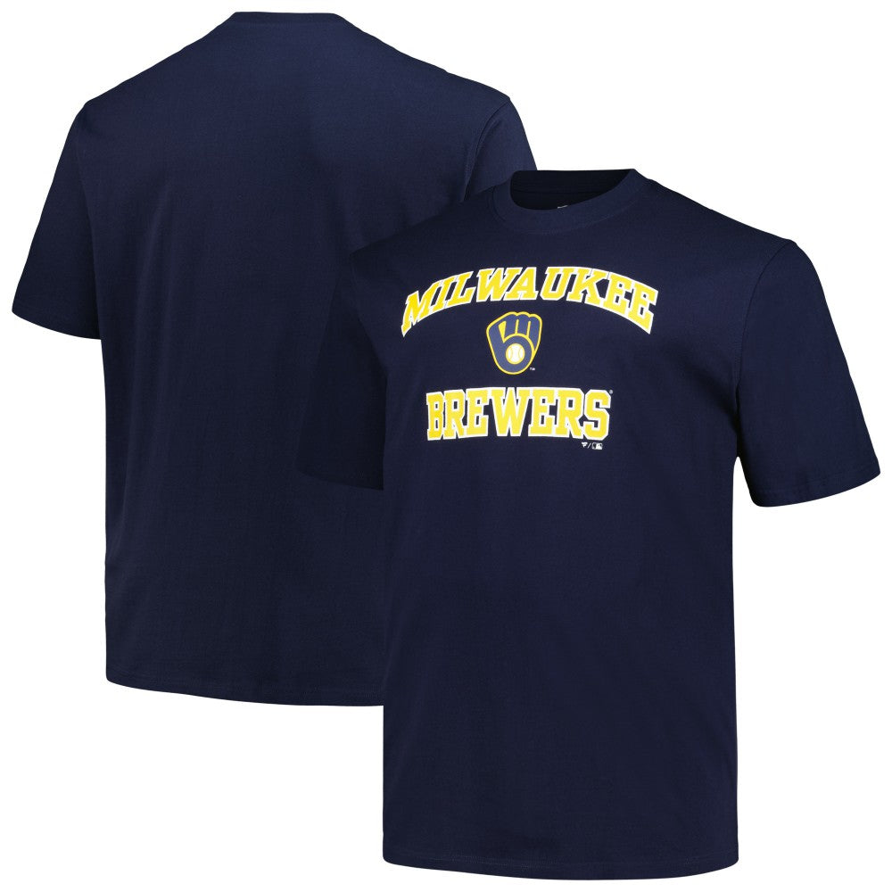 Navy Milwaukee Brewers Profile Big & Tall Heart & Soul T-Shirt