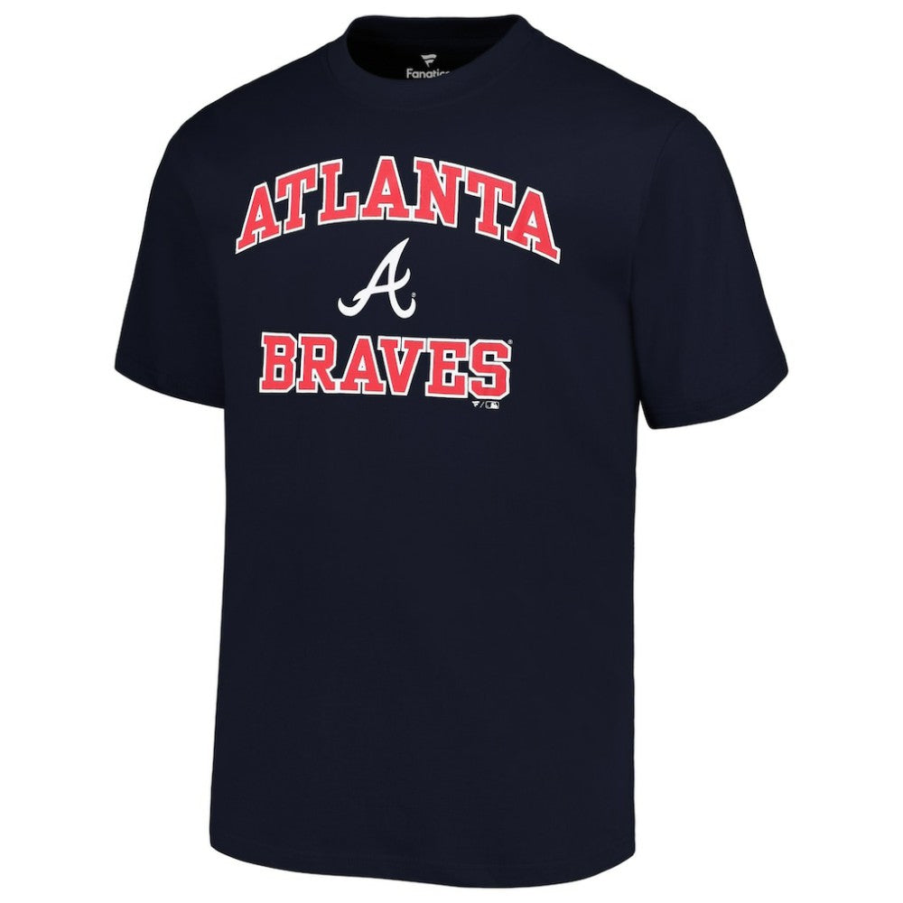 Navy Atlanta Braves Profile Big & Tall Heart & Soul T-Shirt