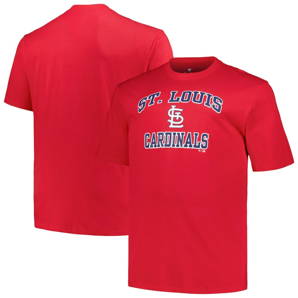 Red St. Louis Cardinals Profile Big & Tall Heart & Soul T-Shirt