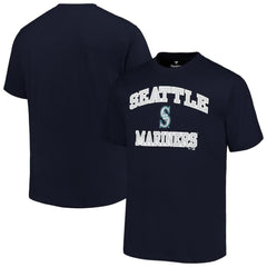Navy Seattle Mariners Profile Big & Tall Heart & Soul T-Shirt