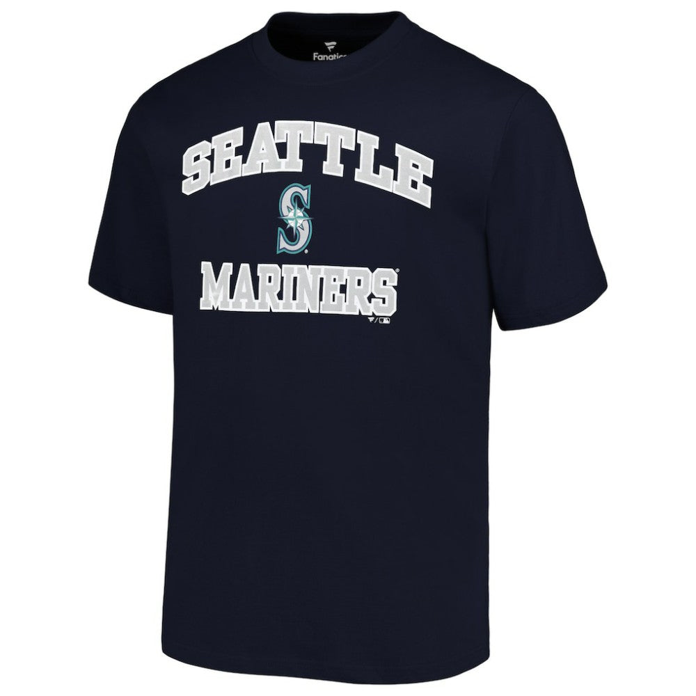 Navy Seattle Mariners Profile Big & Tall Heart & Soul T-Shirt
