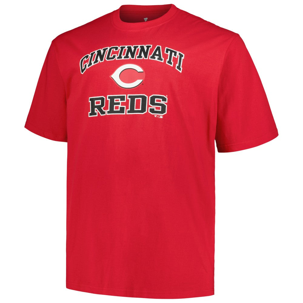 Red Cincinnati Reds Profile Big & Tall Heart & Soul T-Shirt